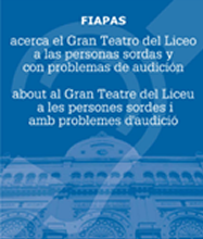 FIAPAS acerca el Gran Teatro del Liceo a las personas sordas y con problemas de audición. Archivo PDF