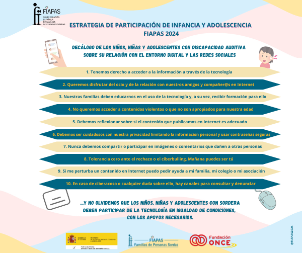 NIÑOS, NIÑAS Y ADOLESCENTES CON SORDERA DEFIENDEN SUS DERECHOS Y RECLAMAN PROTECCIÓN EN LOS ENTORNOS DIGITALES