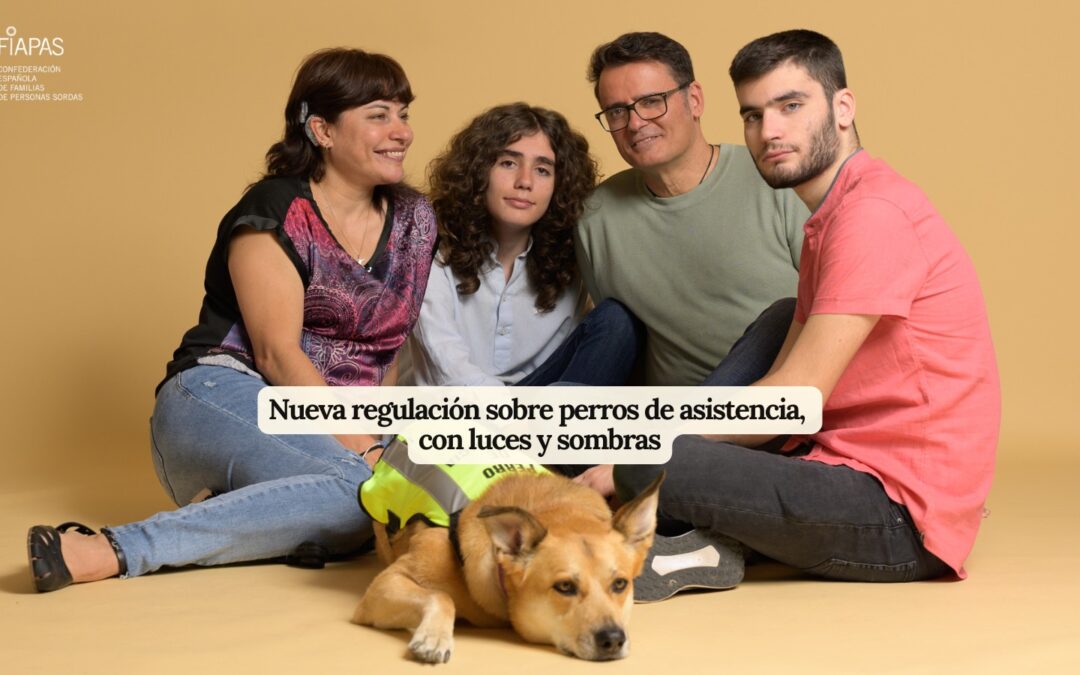 Esta semana, el Consejo de Ministros ha aprobado el Real Decreto por el que se regula la actividad y el bienestar de los perros de asistencia, norma que sustituye y amplia la anterior regulación básica centrada exclusivamente en los perros guía. La Confederación Española de Familias de Personas Sordas (FIAPAS) ha tenido una activa participación […]