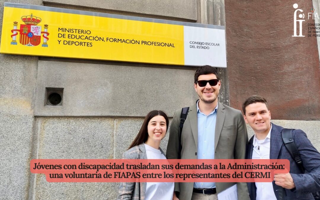 Una joven voluntaria de FIAPAS ha formado parte de la delegación de jóvenes con discapacidad del CERMI, que ha trasladado a las instituciones las necesidades de la juventud con discapacidad y ha reivindicado que la accesibilidad sea una prioridad en la agenda de la Administración pública. La Confederación Española de Familias de Personas Sordas – […]