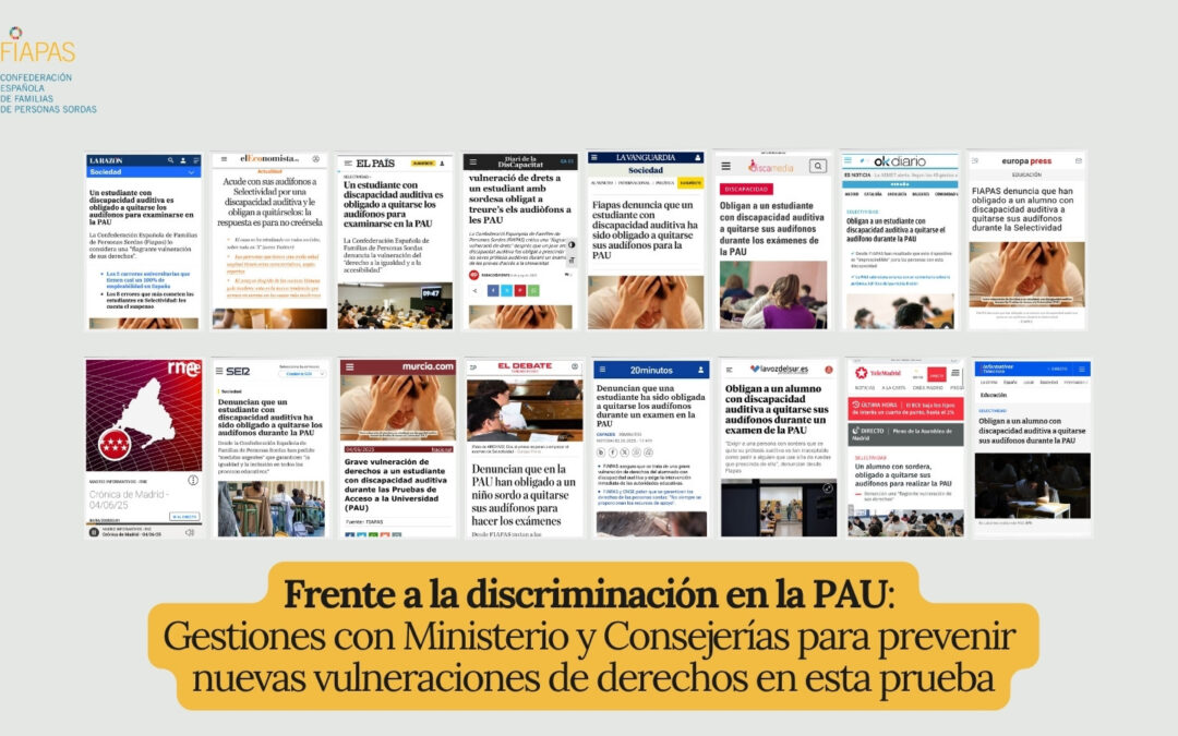 FRENTE A LA DISCRIMINACIÓN EN LA PAU: GESTIONES CON MINISTERIO Y CONSEJERÍAS PARA PREVENIR NUEVAS VULNERACIONES DE DERECHOS EN ESTA PRUEBA