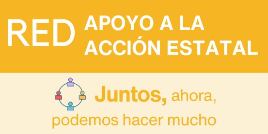 Imagen de la Red de apoyo a la acción estatal. Juntos, ahora, podemos hacer mucho